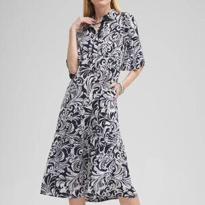 NWT Chico's Midi Tiered Dress size 3 US XL 16